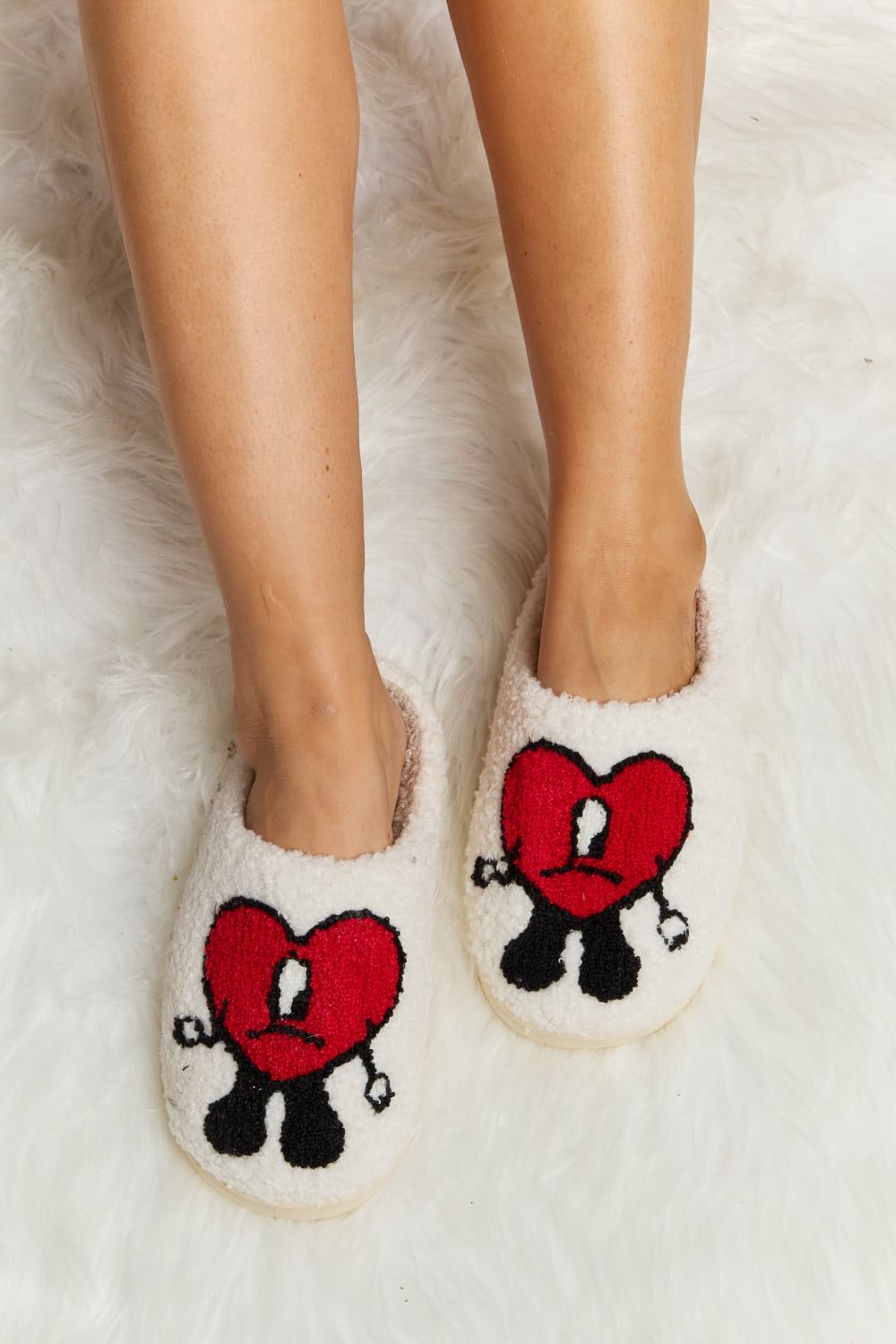 Womens Heart Slippers - Inspired Eye Boutique