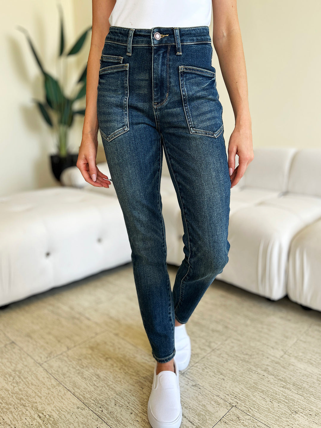 Judy Blue - High Rise Classic Relaxed Fit Jeans - Inspired Eye Boutique