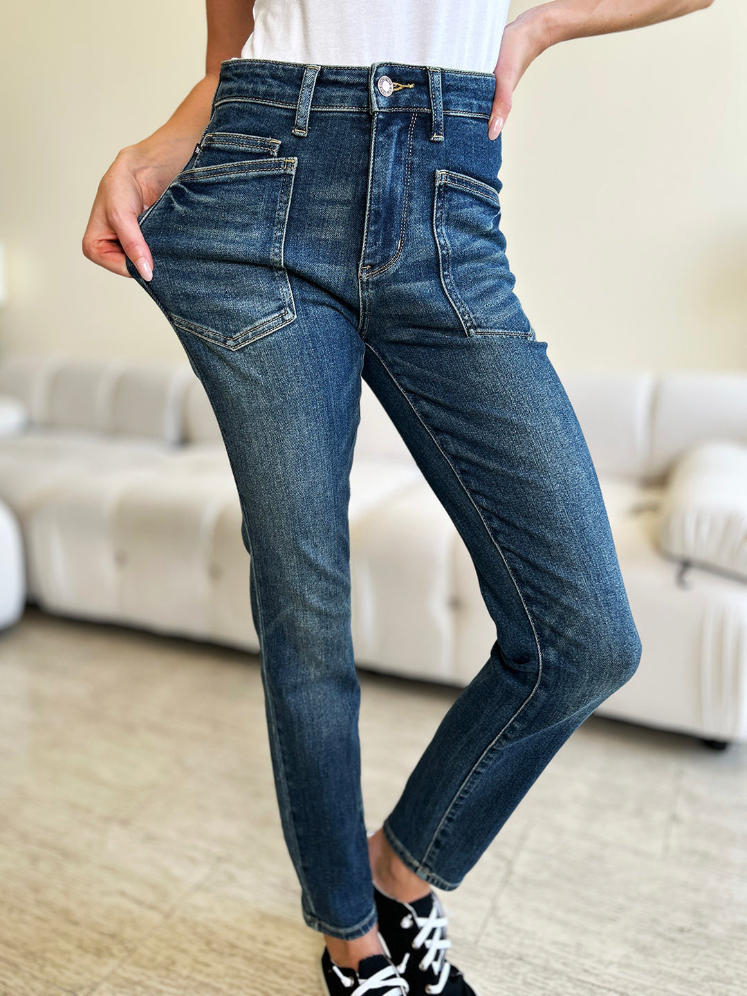 Judy Blue - High Rise Classic Relaxed Fit Jeans - Inspired Eye Boutique