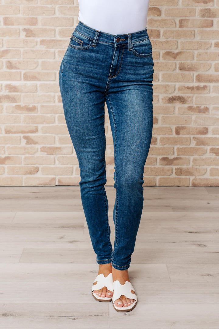 Judy Blue High Rise Dark Wash Skinny Jeans - Inspired Eye Boutique