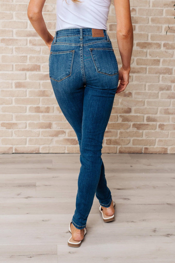 Judy Blue High Rise Dark Wash Skinny Jeans - Inspired Eye Boutique