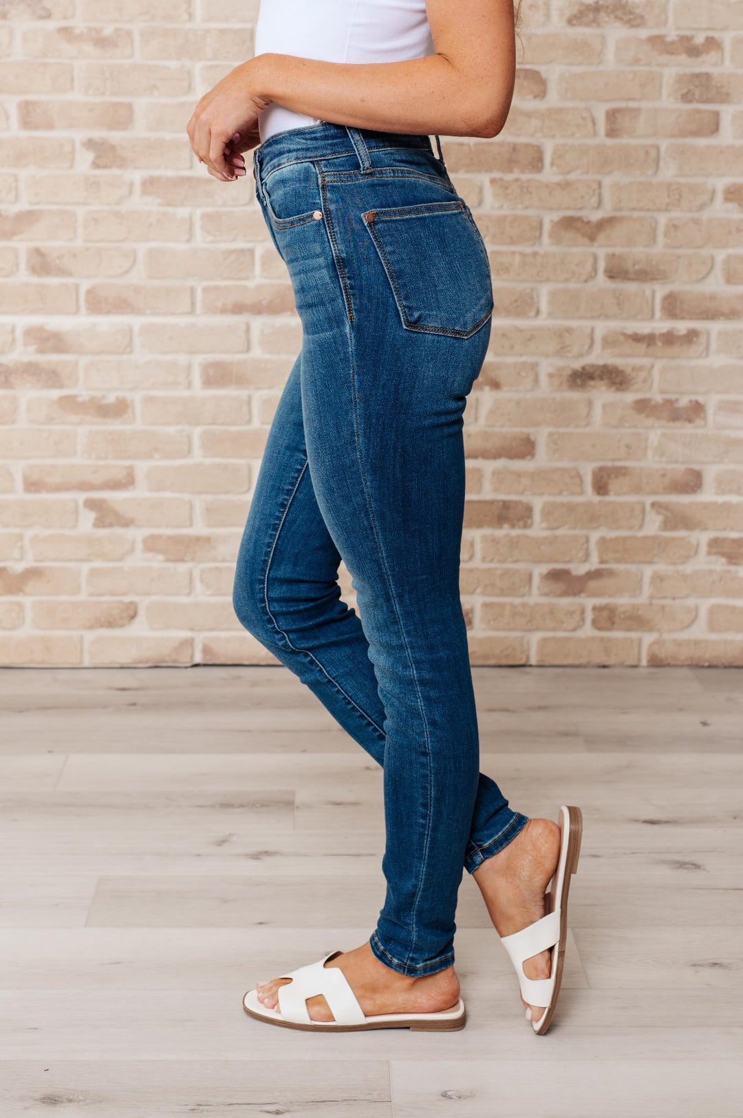 Judy Blue High Rise Dark Wash Skinny Jeans - Inspired Eye Boutique