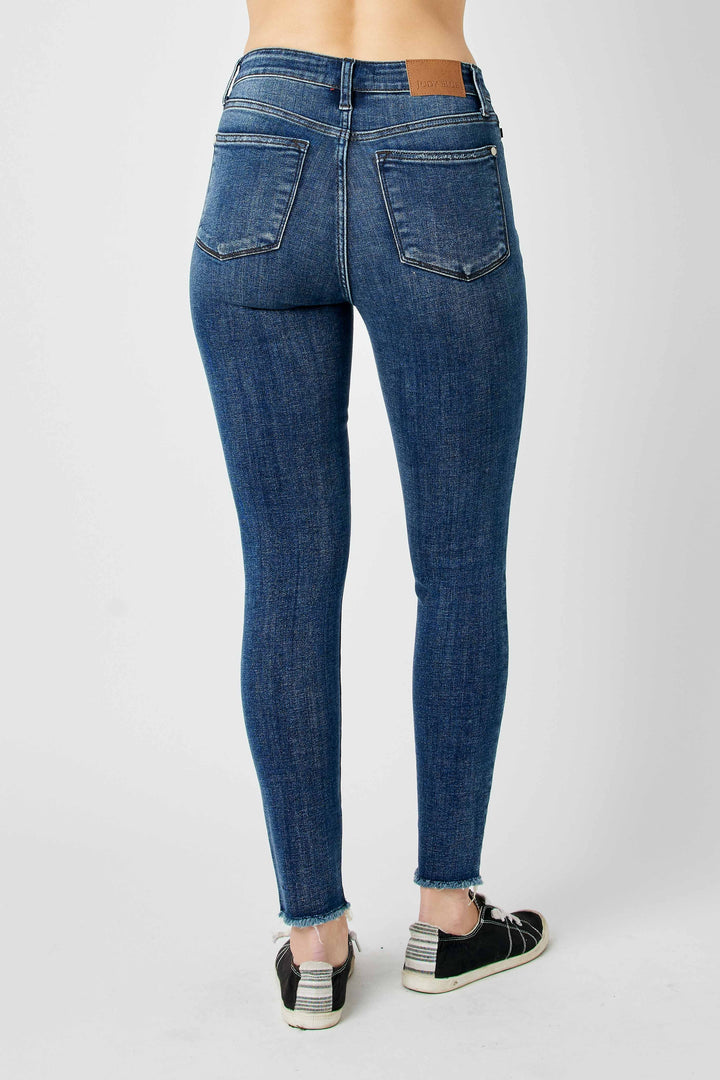 Judy Blue - High Waist Distressed Skinny Jeans - Inspired Eye Boutique