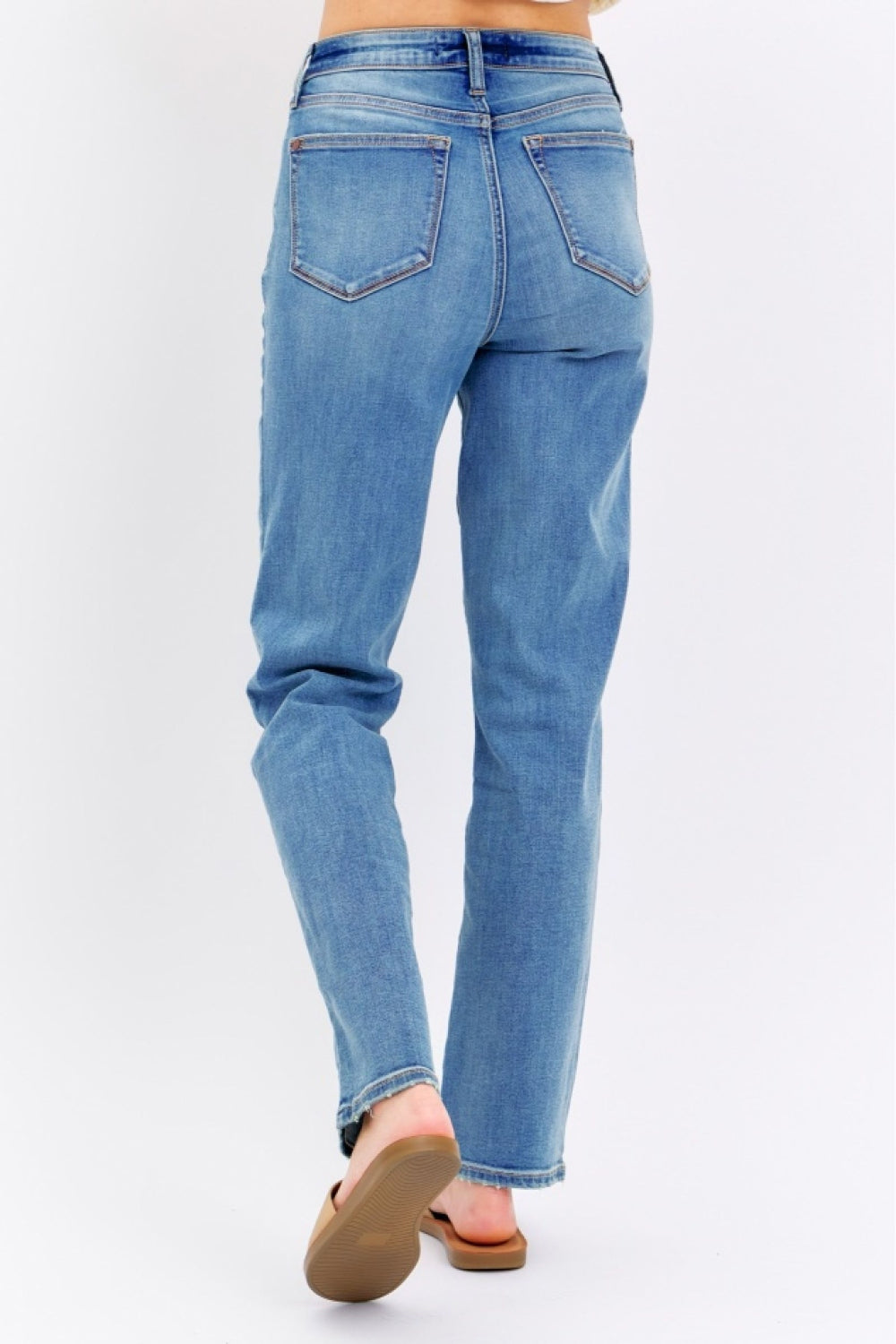 Judy Blue - High Waist Straight Leg Jeans - Inspired Eye Boutique
