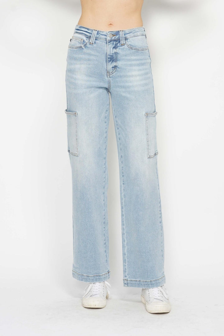 Judy Blue - Wide Leg Cargo Jeans