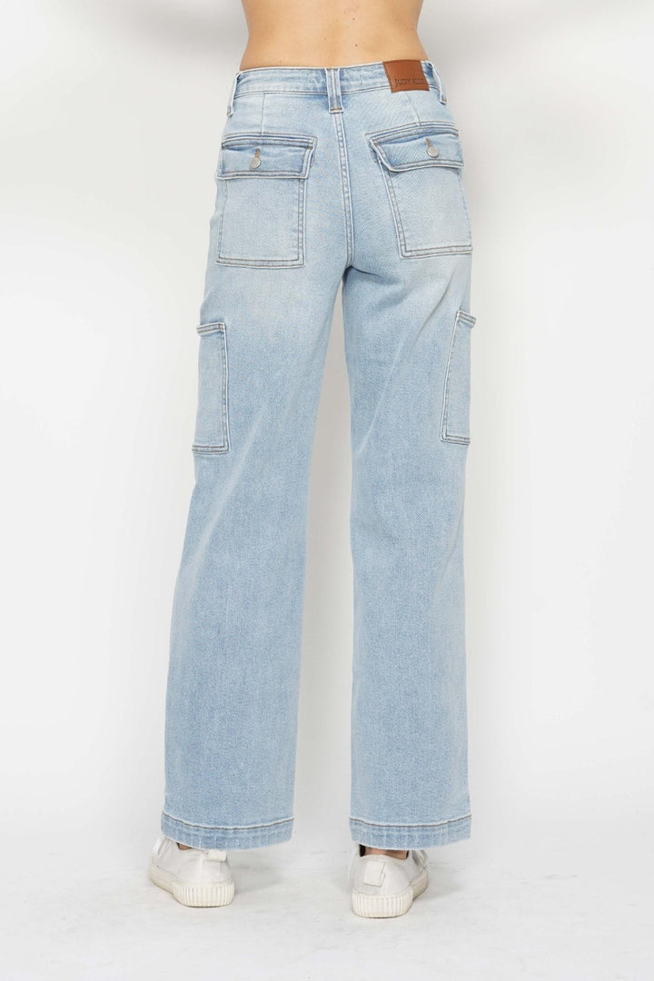 Judy Blue - Wide Leg Cargo Jeans