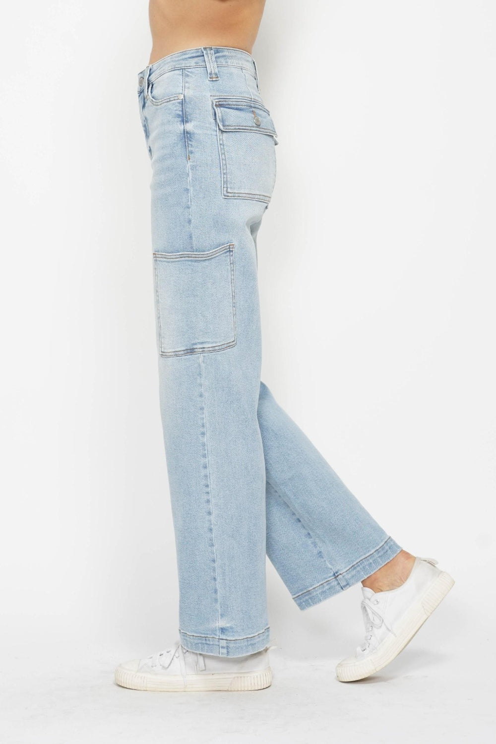 Judy Blue - Wide Leg Cargo Jeans