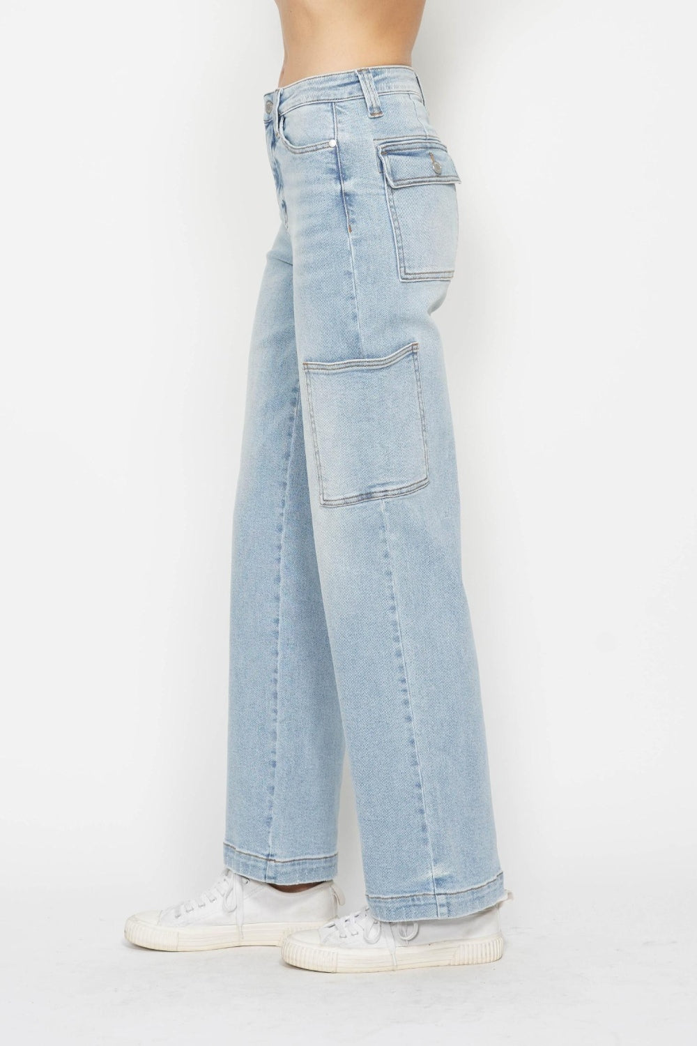 Judy Blue - Wide Leg Cargo Jeans