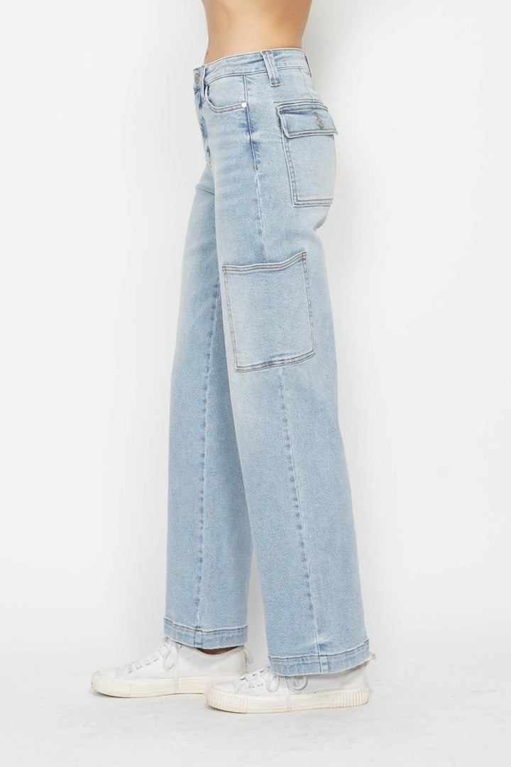 Judy Blue - Wide Leg Cargo Jeans