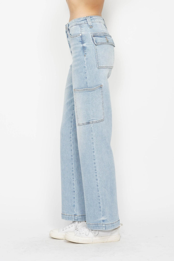 Judy Blue - Wide Leg Cargo Jeans