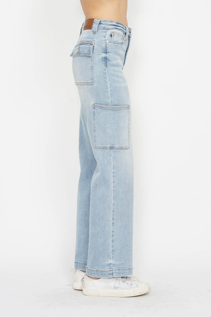 Judy Blue - Wide Leg Cargo Jeans