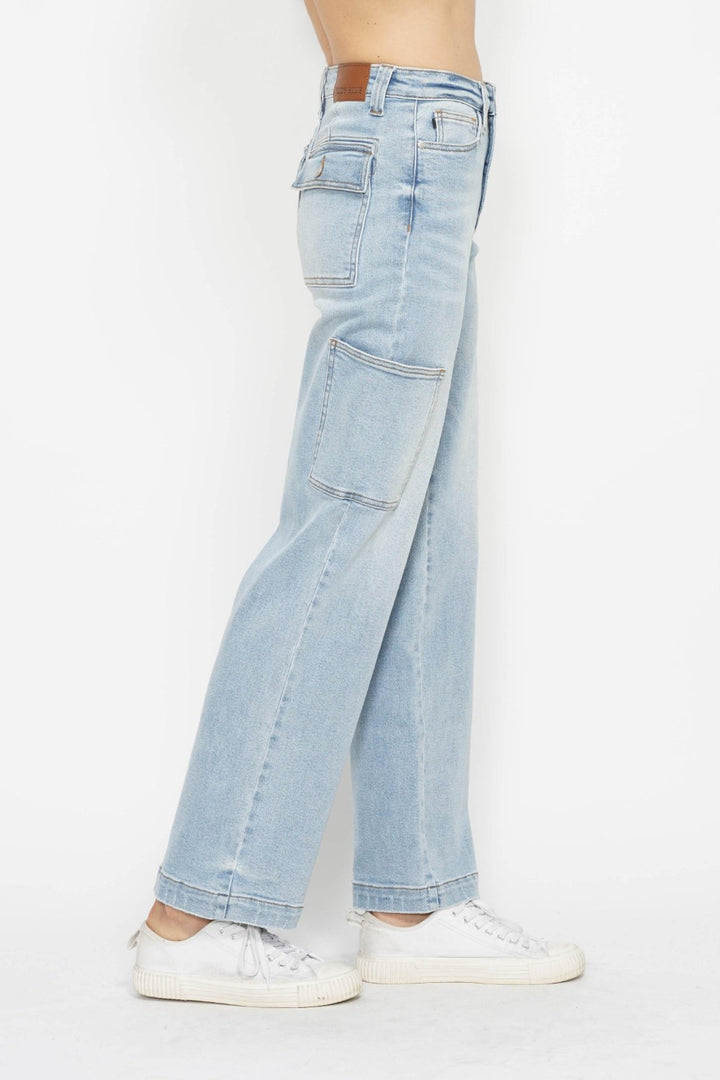 Judy Blue - Wide Leg Cargo Jeans