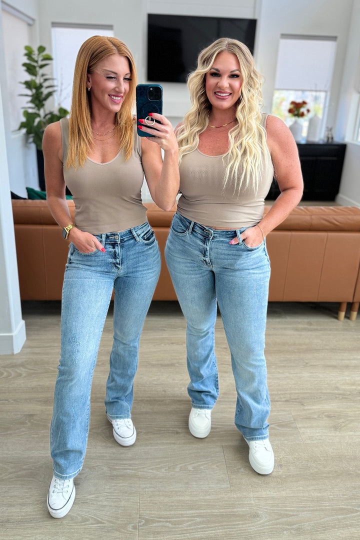 Judy Blue - Mid-Rise Classic Bootcut Jeans - Inspired Eye Boutique