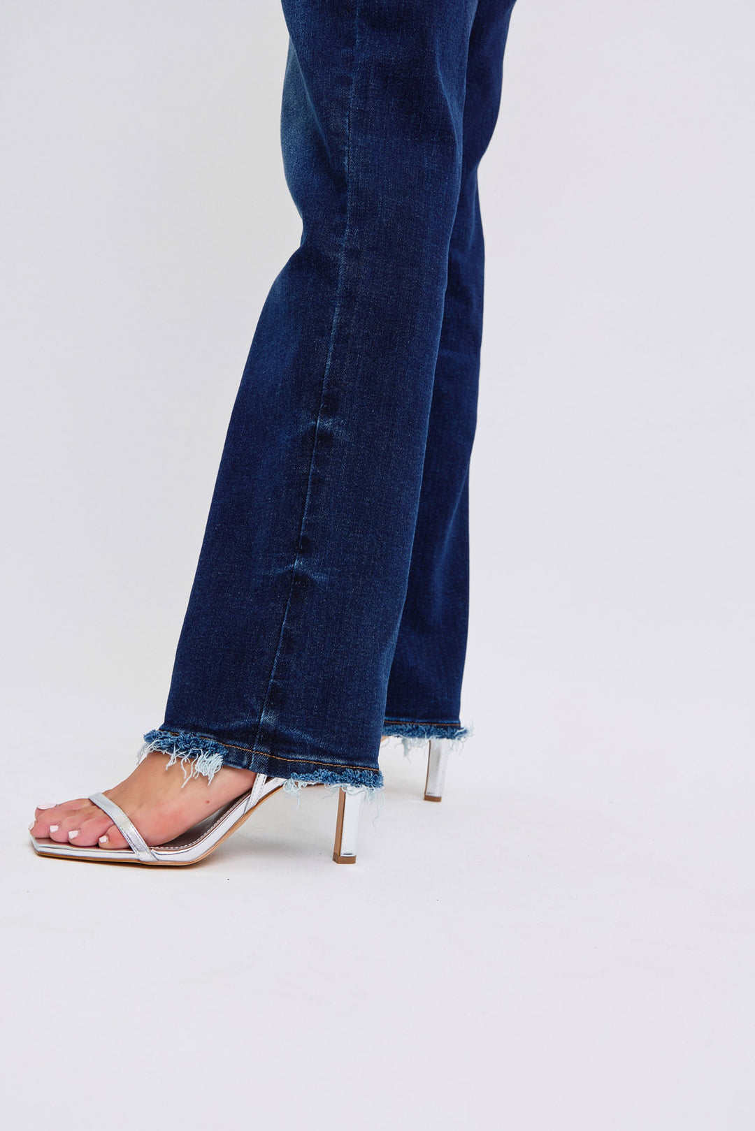 Judy Blue - Mid Rise Dark Wash Straight Leg Jeans - Inspired Eye Boutique