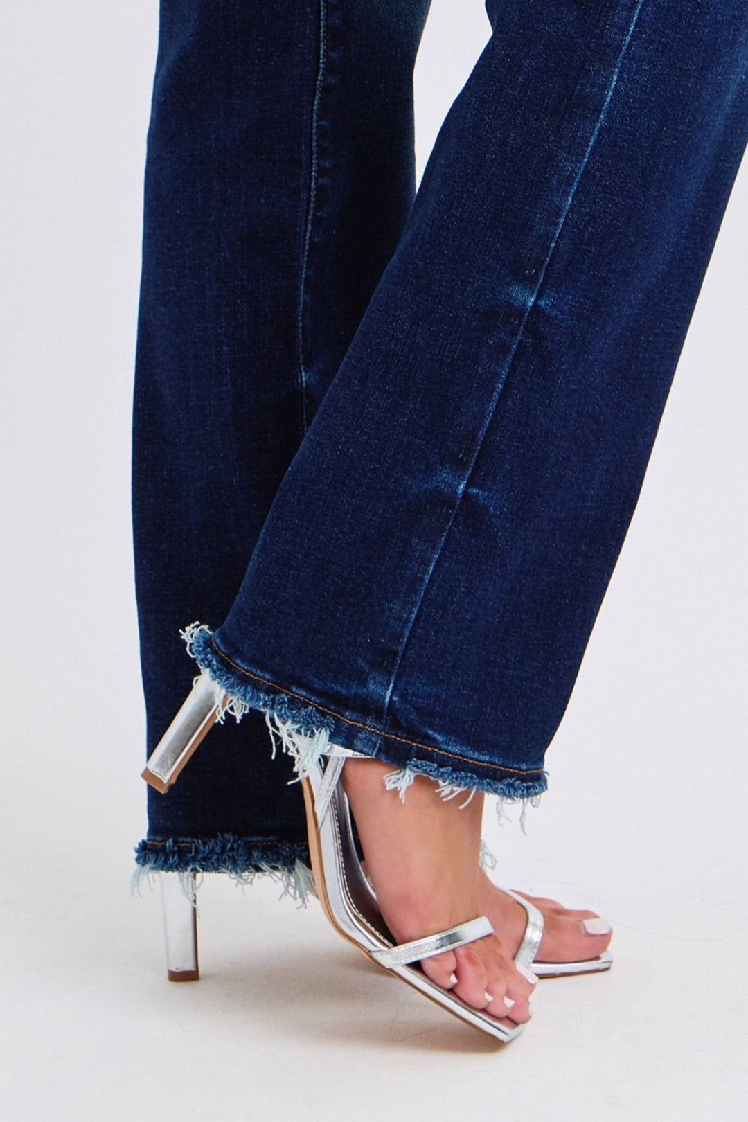 Judy Blue - Mid Rise Dark Wash Straight Leg Jeans - Inspired Eye Boutique