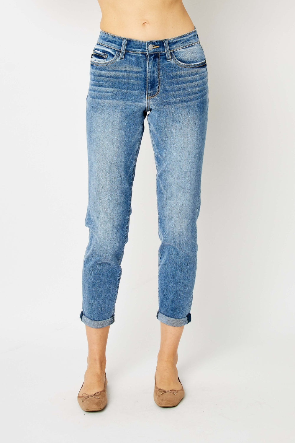 Judy Blue Mid-Rise Slim Fit Jeans - Inspired Eye Boutique