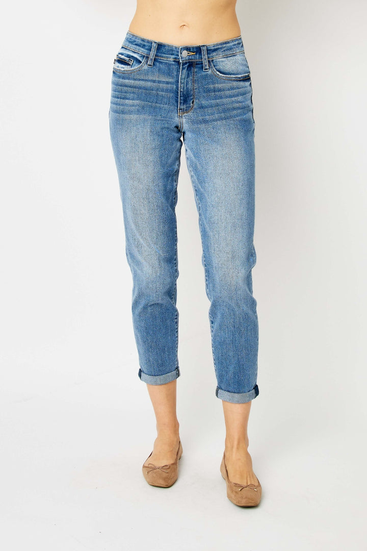 Judy Blue Mid-Rise Slim Fit Jeans - Inspired Eye Boutique