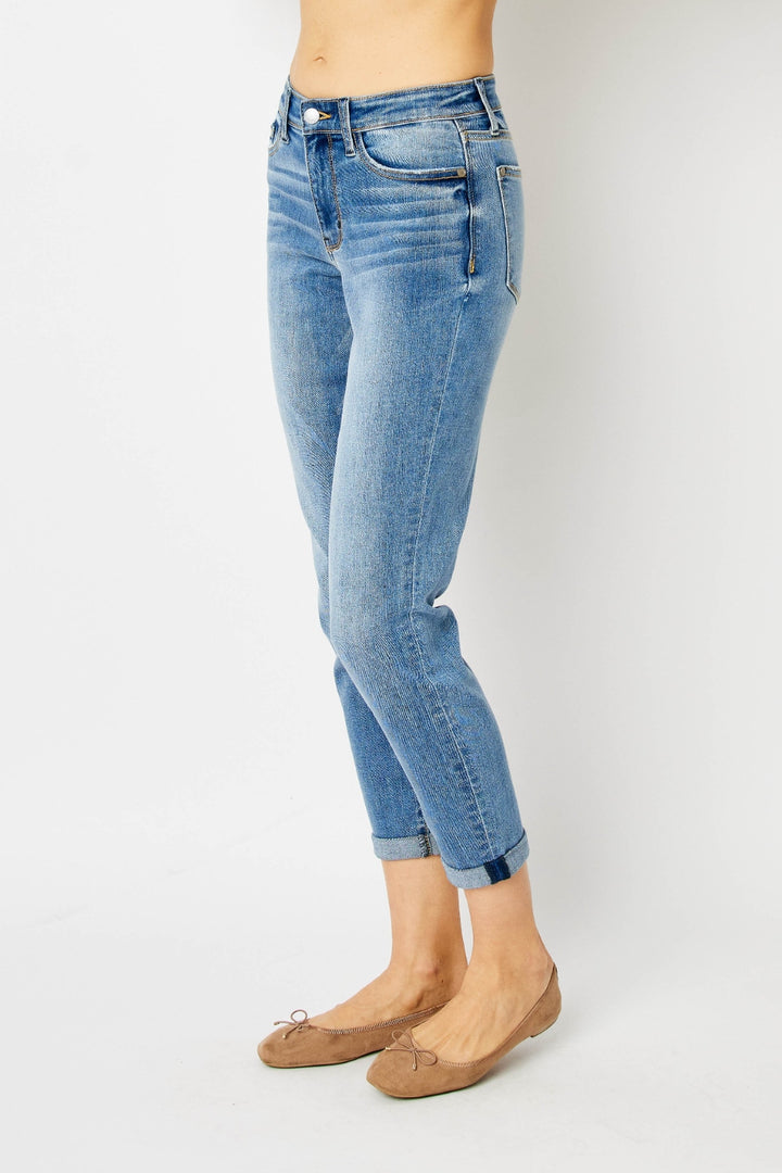 Judy Blue Mid-Rise Slim Fit Jeans - Inspired Eye Boutique