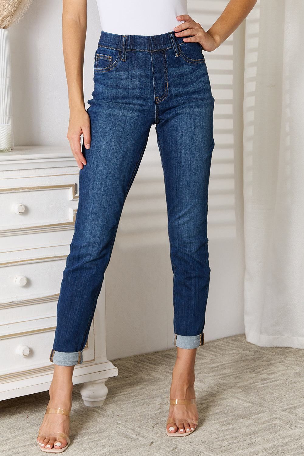 Judy Blue - Pull On Skinny Jeans - Inspired Eye Boutique