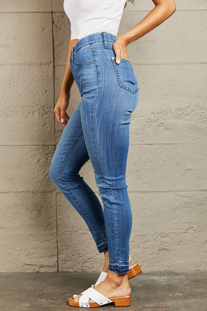 Judy Blue High Waist Pull On Skinny Jeans - Inspired Eye Boutique