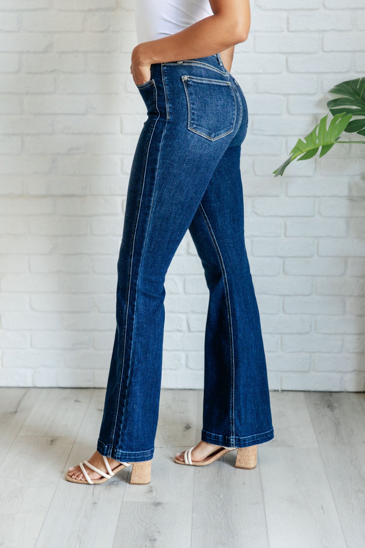 Judy Blue - Mavis Side Seam Detail Flare Jeans