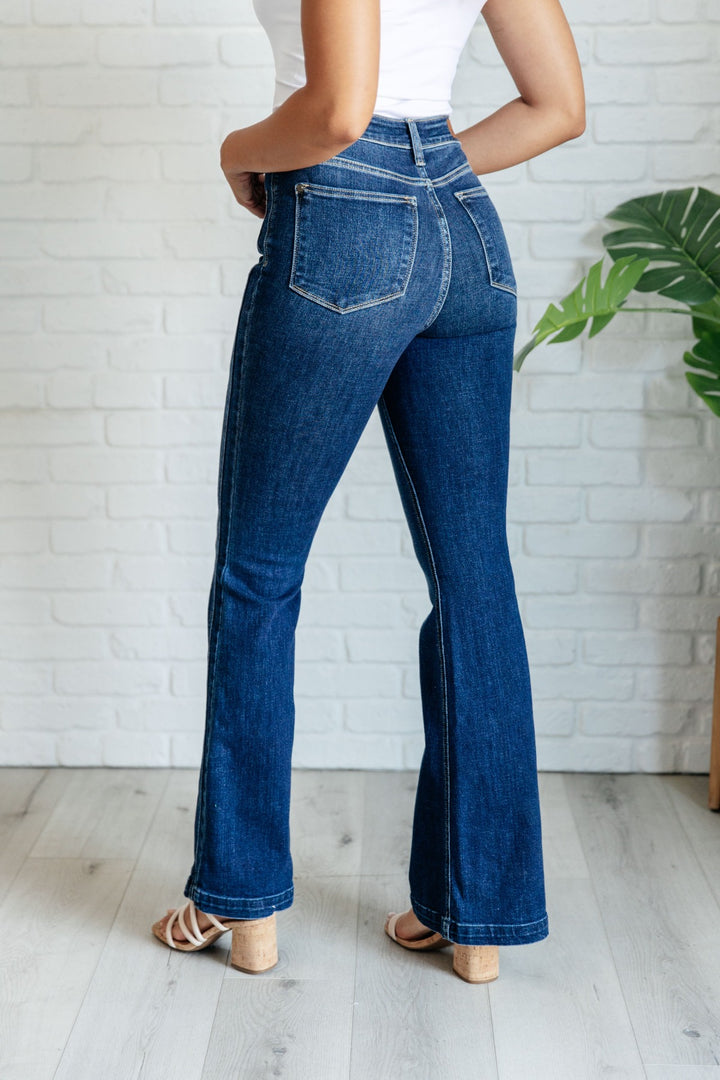 Judy Blue - Mavis Side Seam Detail Flare Jeans