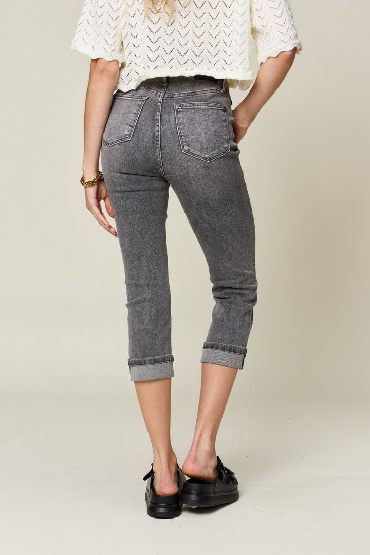 Judy Blue - Skinny Fit Capri Jeans - Inspired Eye Boutique