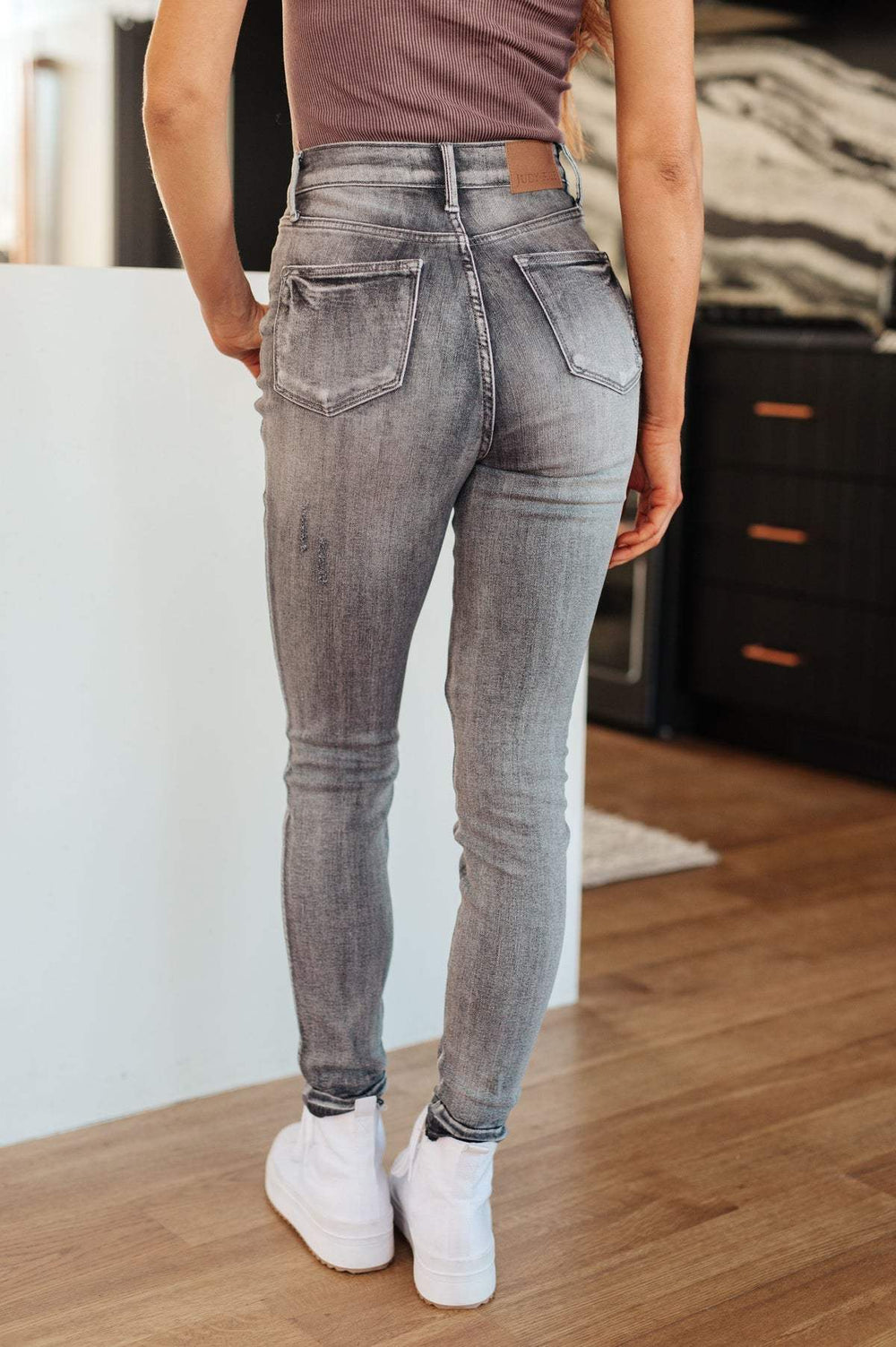 Judy Blue Skinny Jeans - High Rise - Control Top - Released Hem - Inspired Eye Boutique