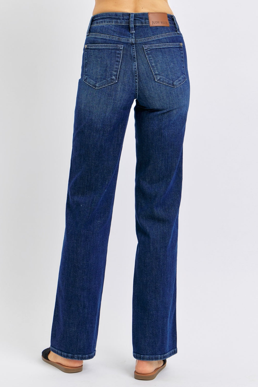 Judy Blue - Straight Leg Dark Wash Jeans - Inspired Eye Boutique