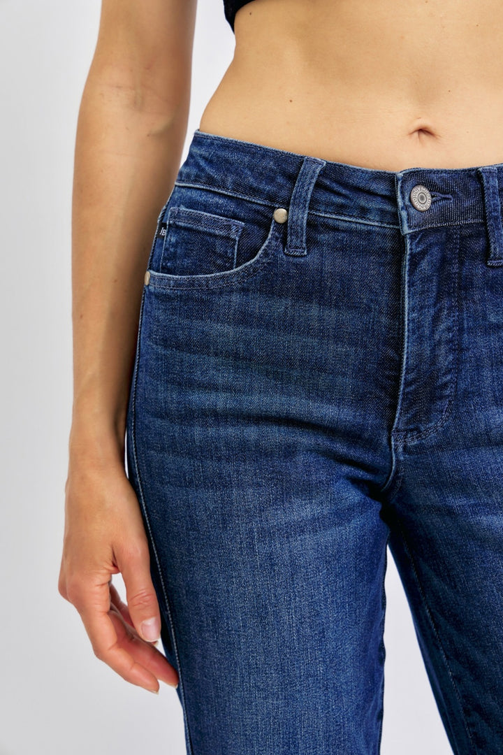 Judy Blue - Straight Leg Dark Wash Jeans - Inspired Eye Boutique