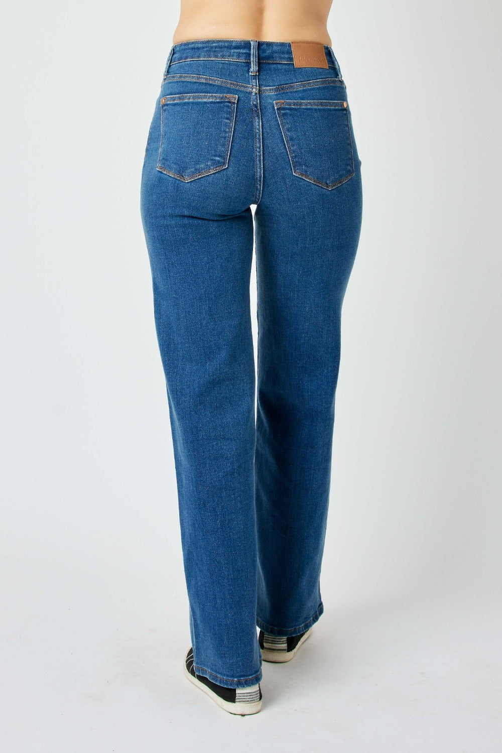 Judy Blue - Vintage Wash Wide Leg Jeans