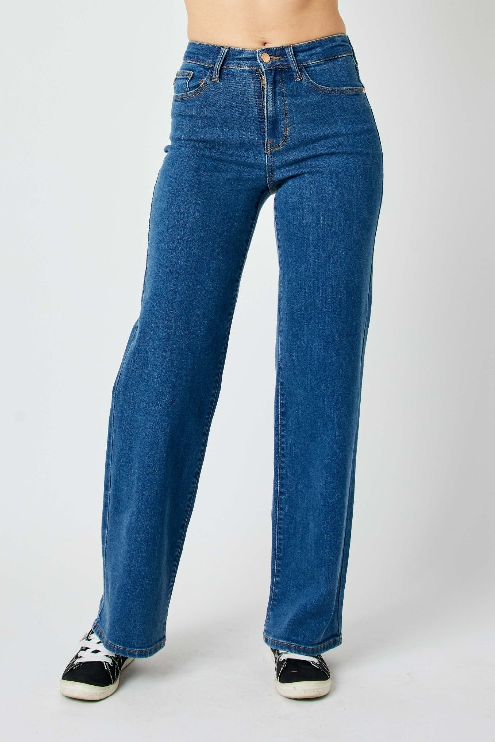 Judy Blue - Vintage Wash Wide Leg Jeans