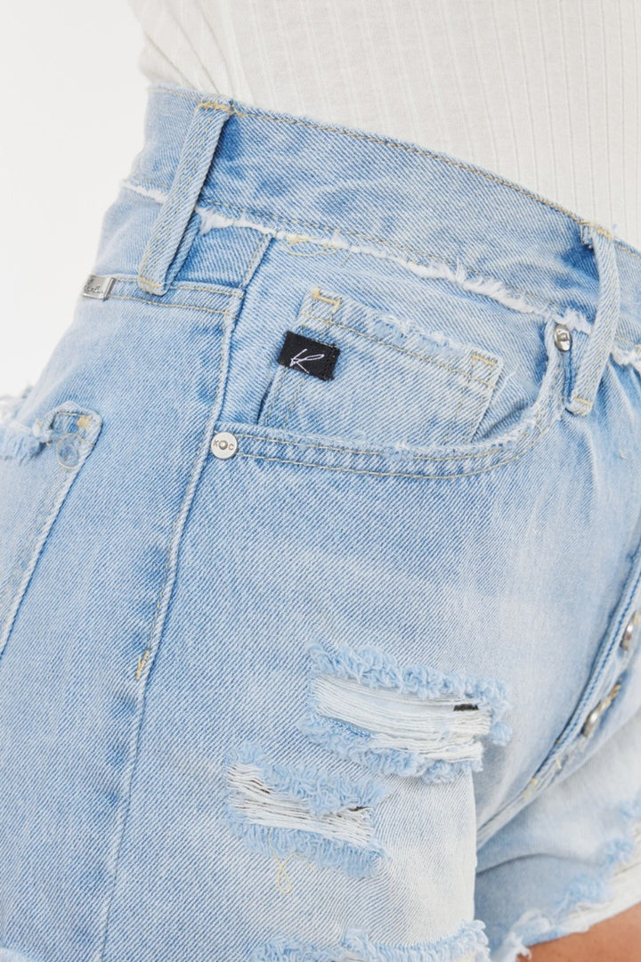 Kancan Button Fly Denim Shorts - Inspired Eye Boutique