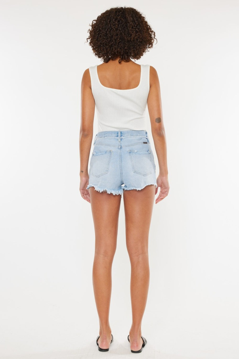 Kancan Button Fly Denim Shorts - Inspired Eye Boutique