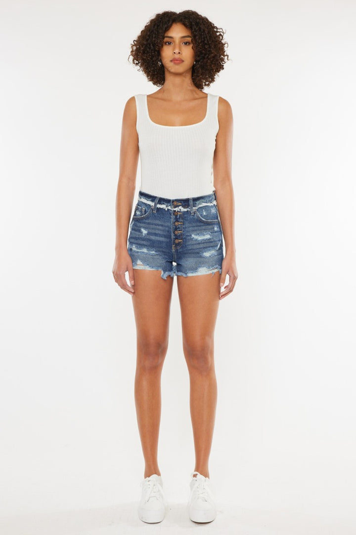 KanCan Button Fly Shorts - Inspired Eye Boutique