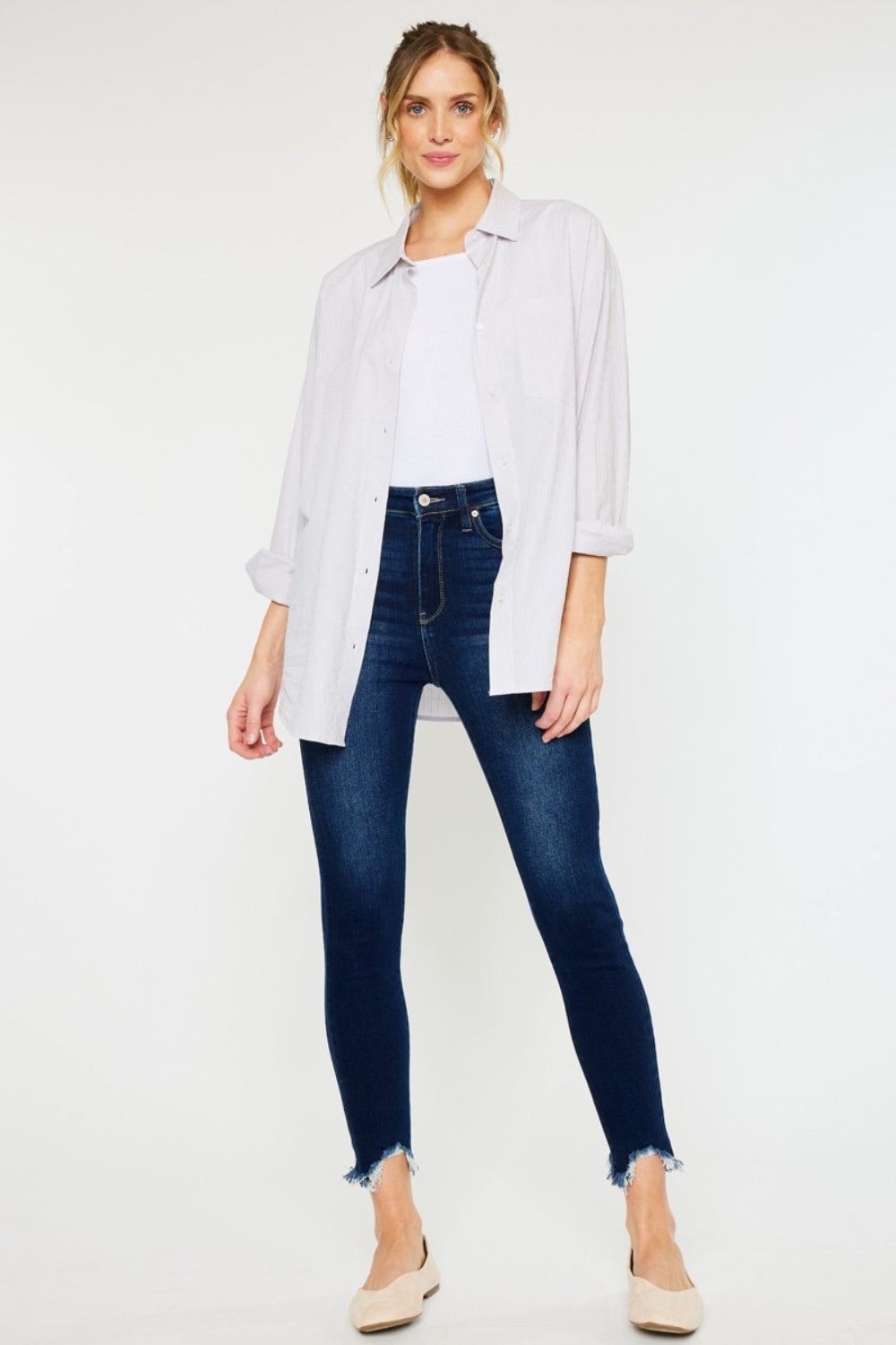 KanCan - Dark Wash Skinny Fit Ankle Jeans - Inspired Eye Boutique