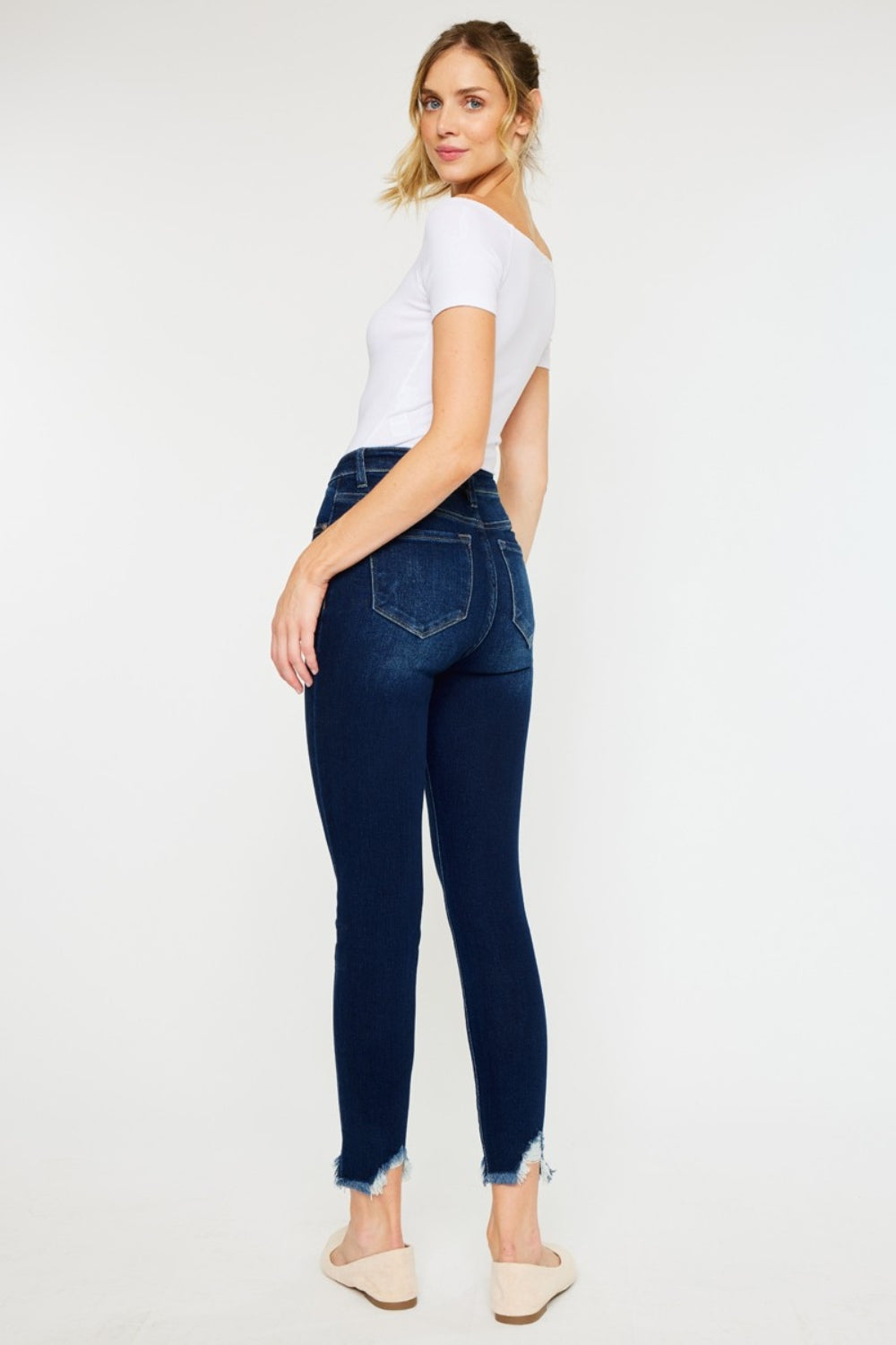 KanCan - Dark Wash Skinny Fit Ankle Jeans - Inspired Eye Boutique