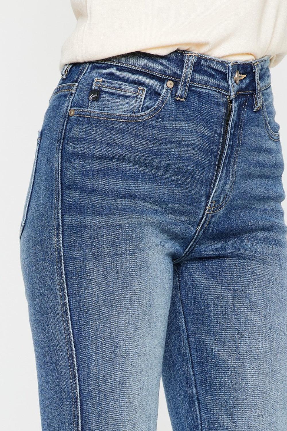 KanCan Flare Jeans - High Rise - Medium Wash - Inspired Eye Boutique