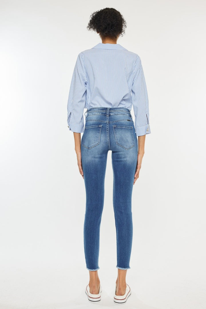 KanCan - High Rise Ankle Skinny Jeans - Inspired Eye Boutique