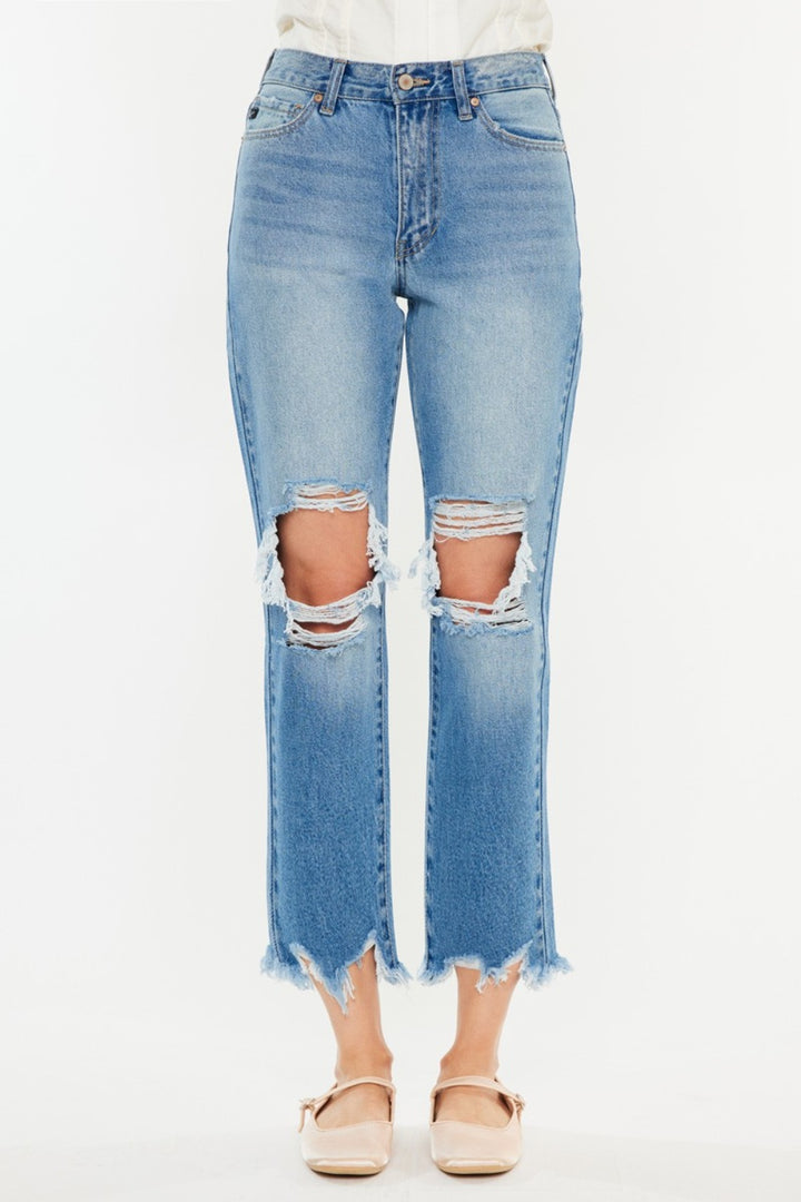 KanCan High Rise Mom Jeans - Inspired Eye Boutique