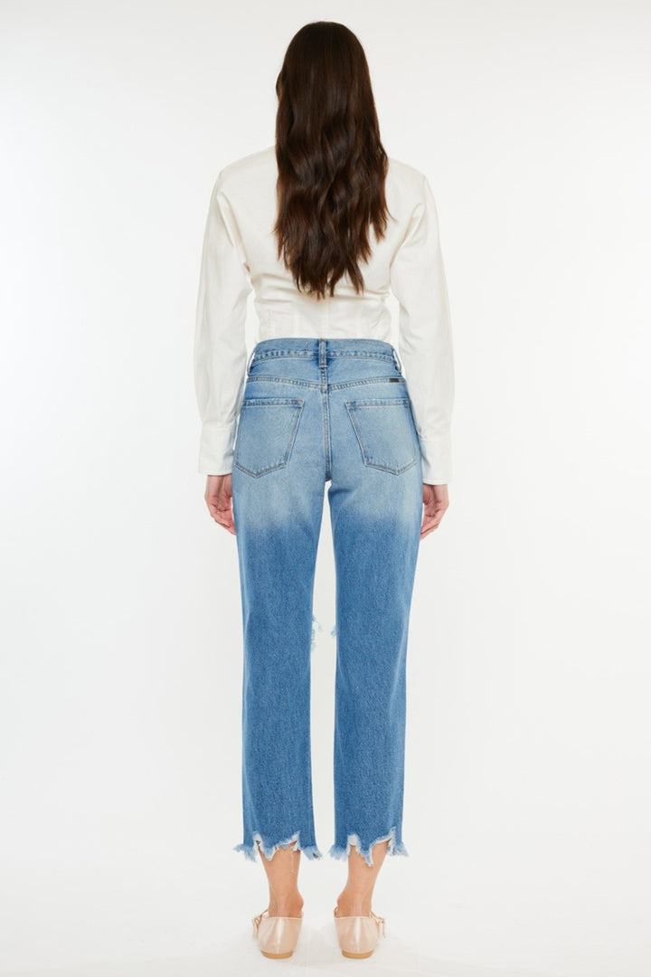 KanCan High Rise Mom Jeans - Inspired Eye Boutique