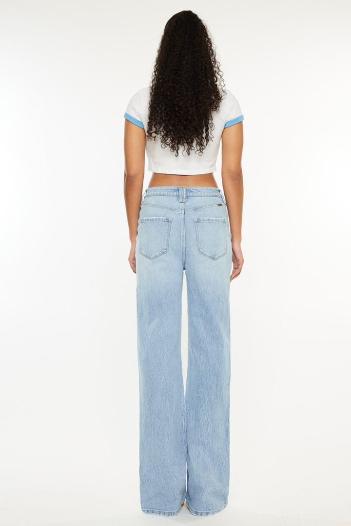 KanCan - High Waist 90s Straight Leg Jeans - Inspired Eye Boutique