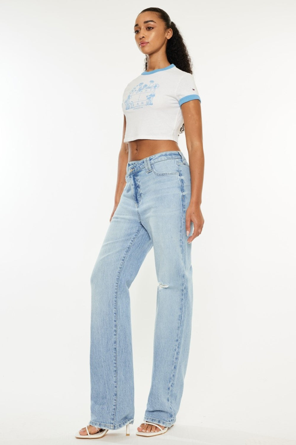 KanCan - High Waist 90s Straight Leg Jeans - Inspired Eye Boutique