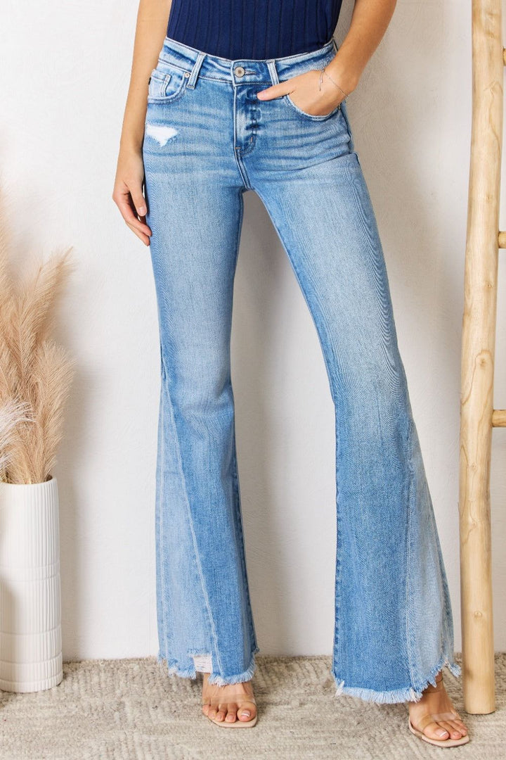 Kancan Mid Rise Flare Jeans - Inspired Eye Boutique