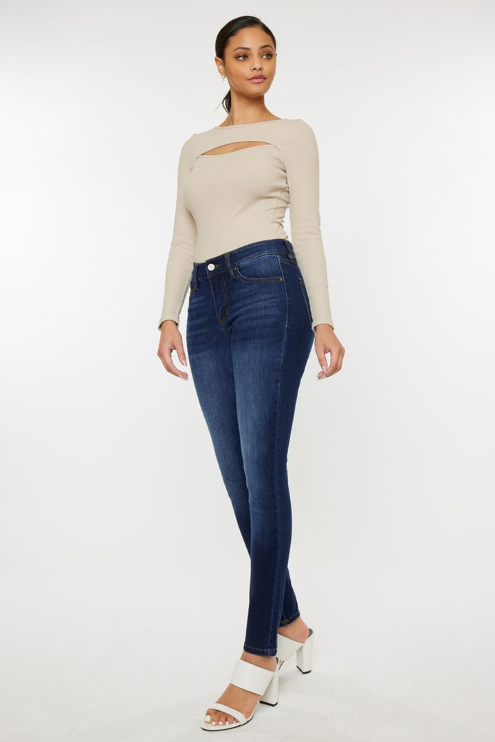 Kancan Mid Rise Skinny Jeans - Inspired Eye Boutique