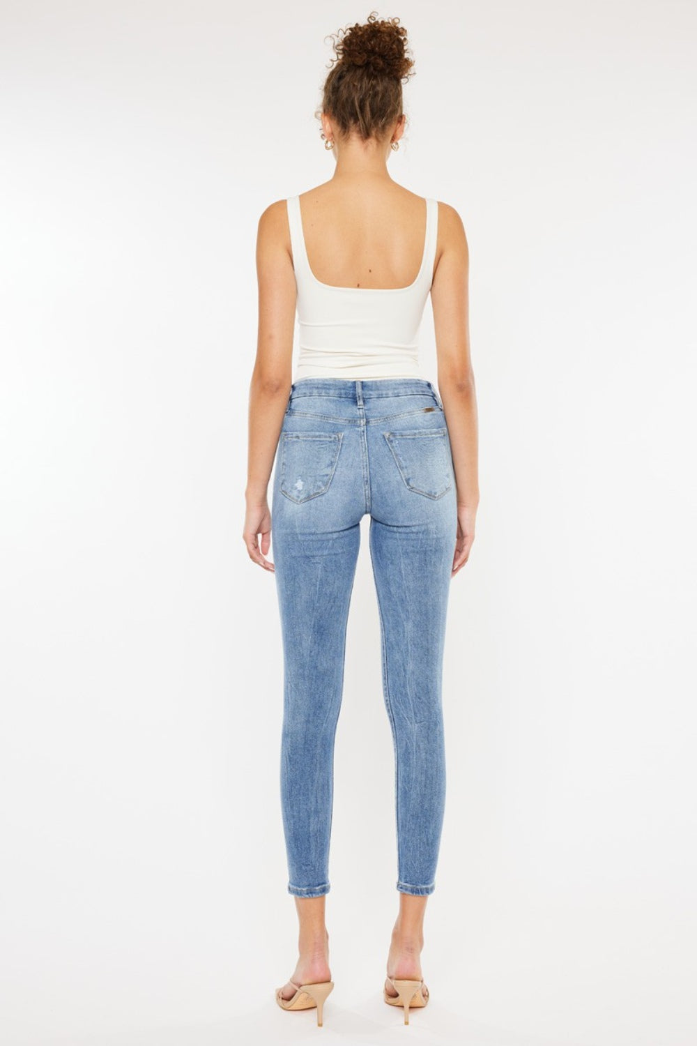 KanCan Mid-Rise V-Waist Skinny Jeans - Inspired Eye Boutique