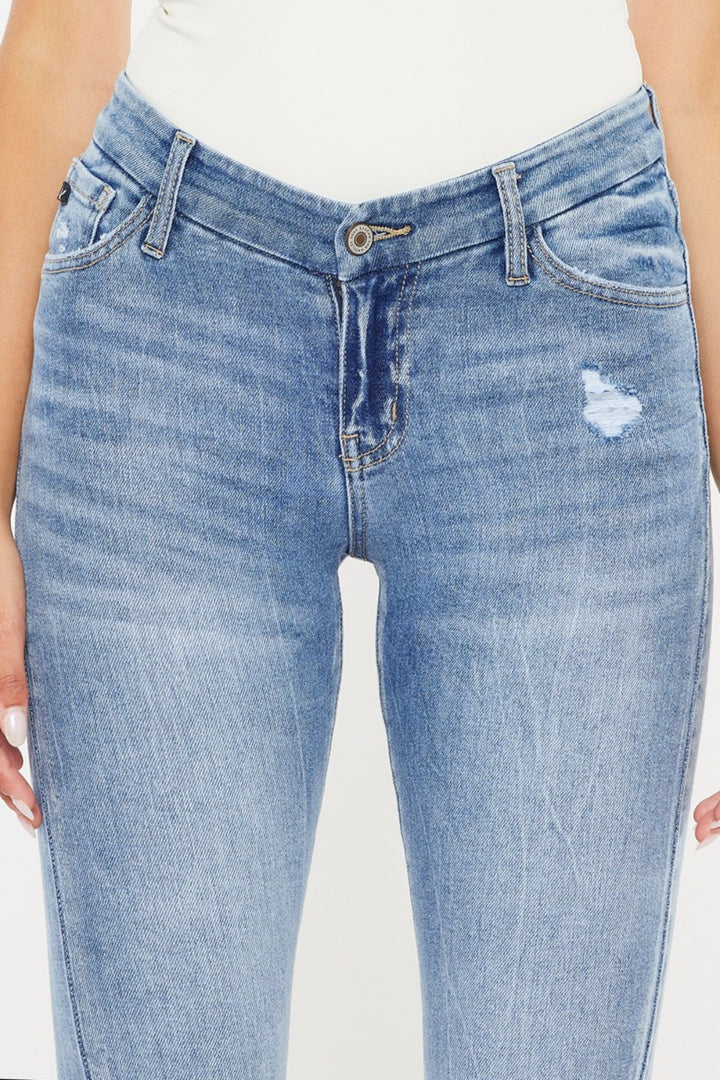 KanCan Mid-Rise V-Waist Skinny Jeans - Inspired Eye Boutique