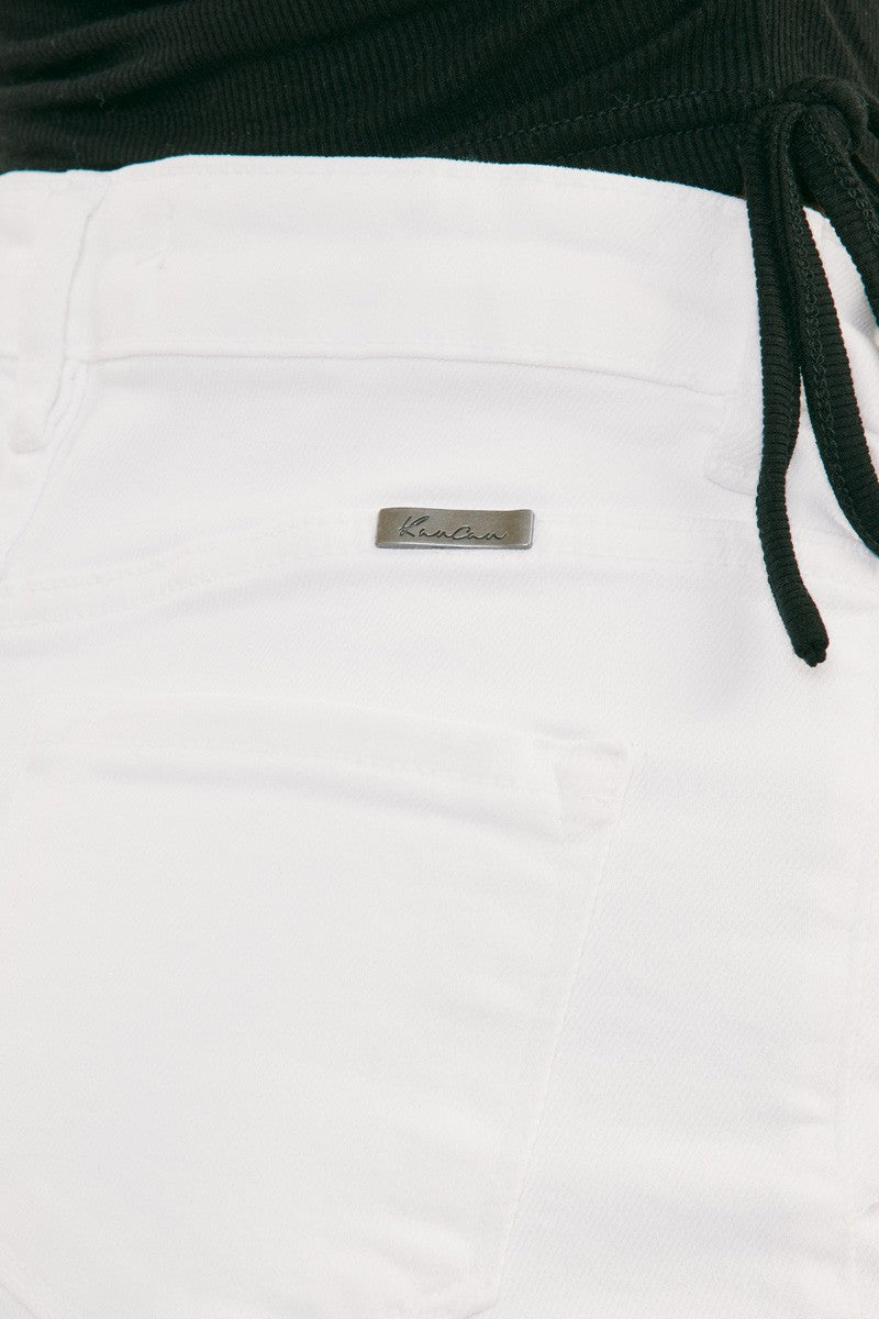 KanCan White Shorts - Distressed Denim - Inspired Eye Boutique