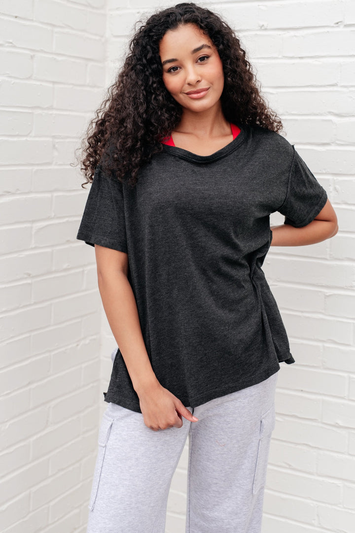 Lightweight Relaxed Fit Tee - Black - Inspired Eye Boutique