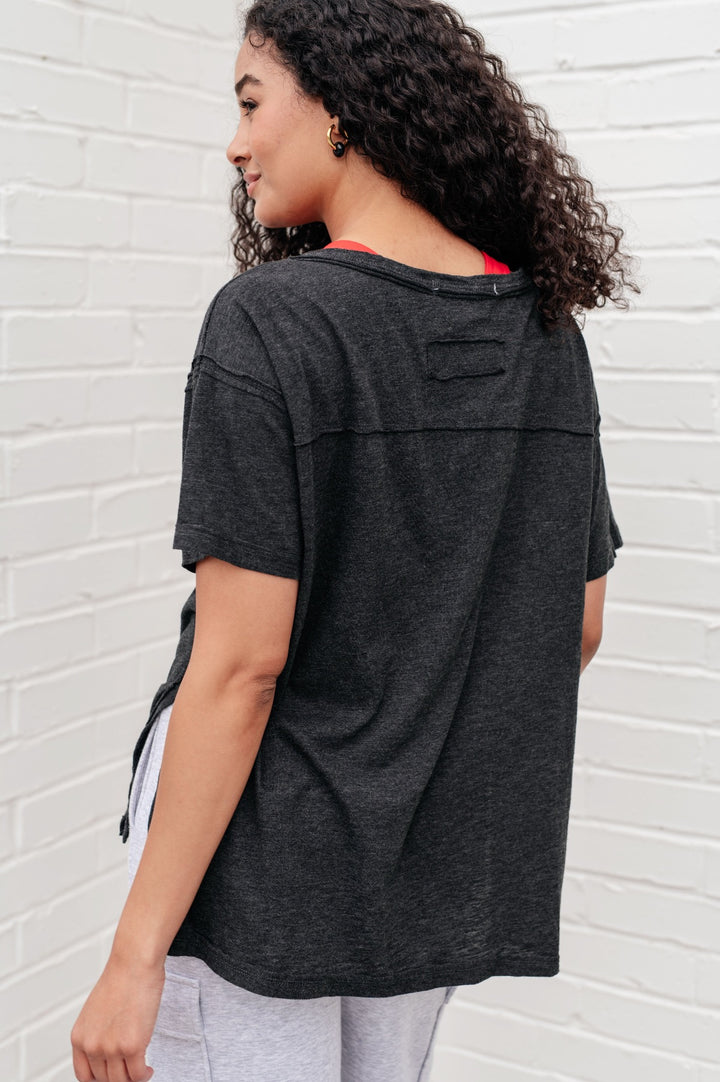 Lightweight Relaxed Fit Tee - Black - Inspired Eye Boutique